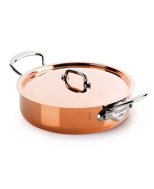 Rondeau Topf 24 cm M'héritage 150s Mauviel edélices.de