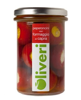 Ziegenkäse mit milder Peperoni - Oliveri