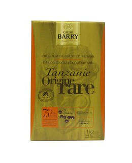 dunkle Schokoladenkuvertüre aus Tanzania 75% - Barry