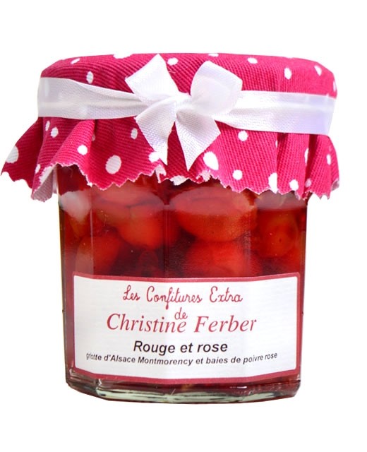 Rote und rosa Konfitüre - Sauerkirsche aus dem Elsass und rosa Pfefferkörner - Christine Ferber