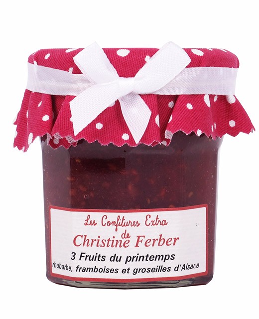 Konfitüre 3 Frühlingsfrüchte - Rhabarber, Himbeeren und Johannisbeeren - Christine Ferber