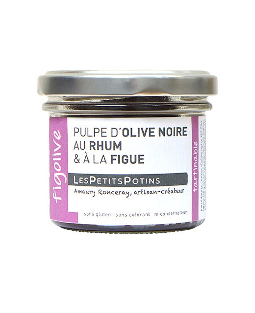 schwarze Oliventapenade mit Rum und Feige - Les Petits Potins