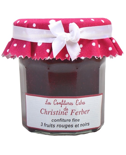 Konfitüre 3 rote und schwarze Früchte - Erdbeere, Himbeere und schwarze Johannisbeere - Christine Ferber