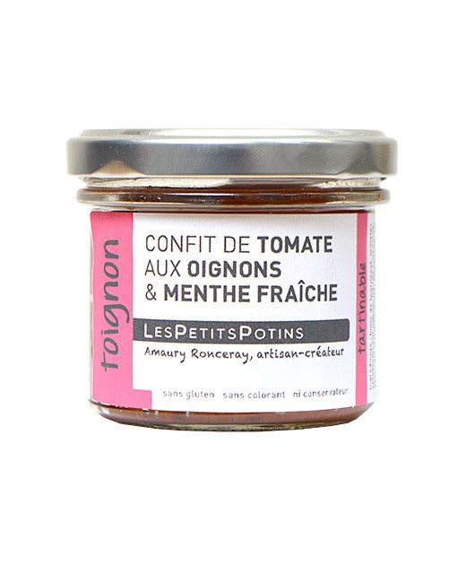 Tomatenconfit mit Zwiebeln und Basilikum - Les Petits Potins
