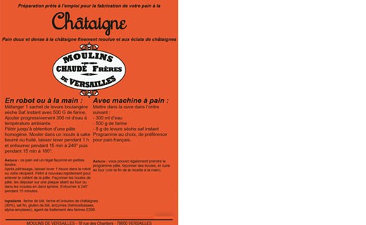 Mehl für Chataigne Brot - Moulins de Versailles