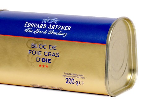 Foie gras d'oie in Blockform 200g /Gänseleberpastete in Blockform 200g - Edouard Artzner