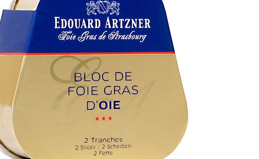 Foie gras d'oie in Blockform 75g/ Gänseleberpastete in Blockform 75g - Edouard Artzner