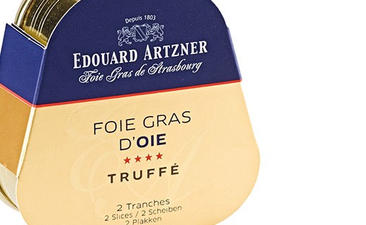 Foie gras d'oie mit Trüffel 200g/ Gänseleberpastee mit Trüffel 75g - Edouard Artzner