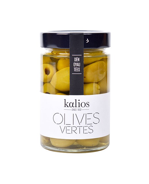 Grüne Oliven in Kräutern - entkernt - Kalios
